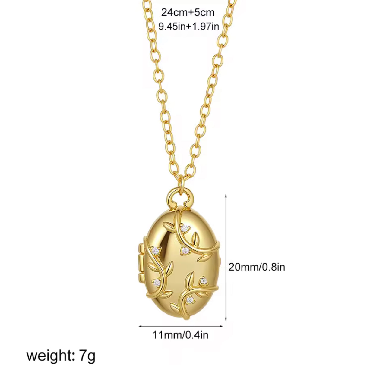 Cottage Vine Vintage Style Locket