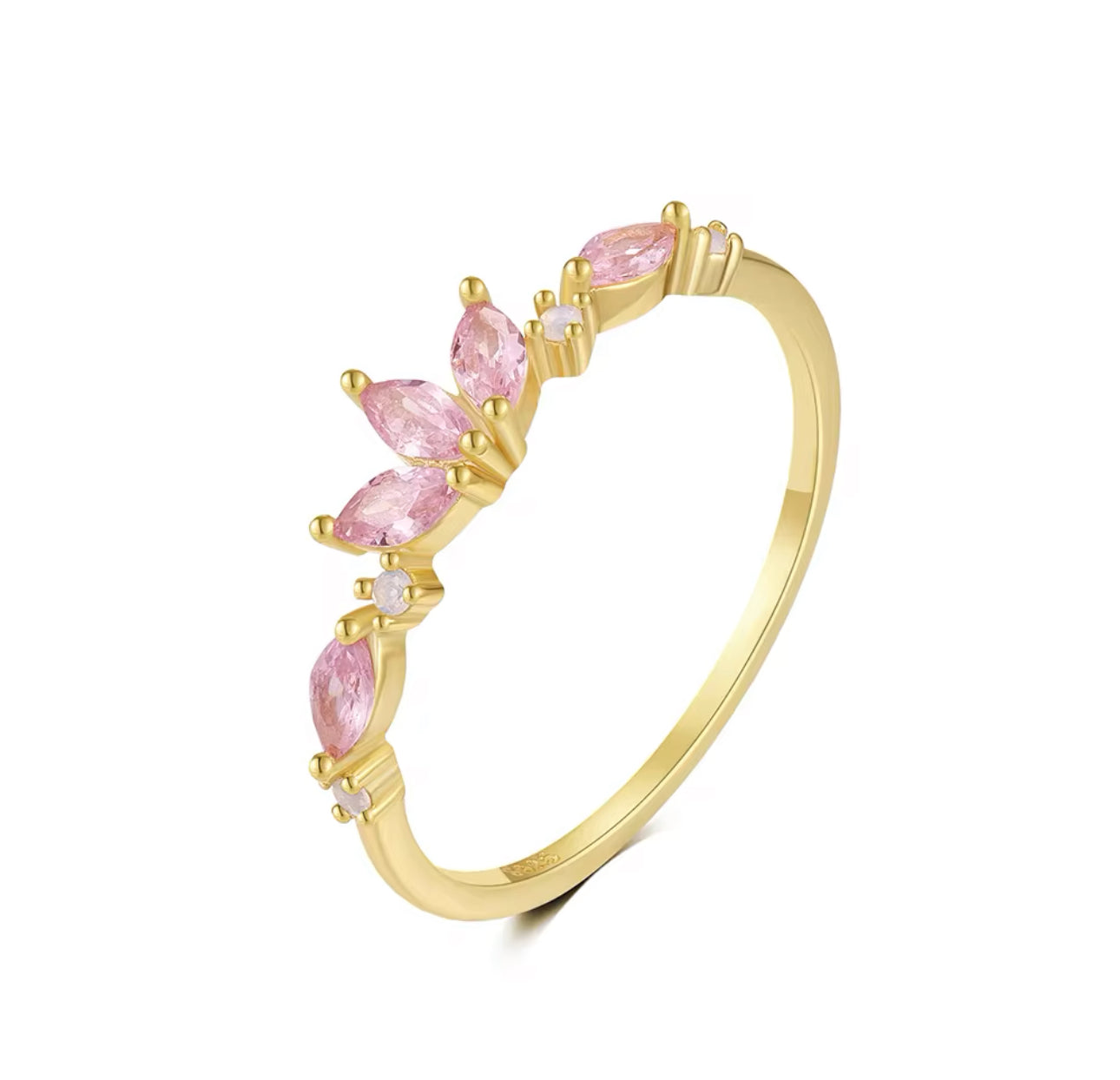 Hannah Pink Stone Ring