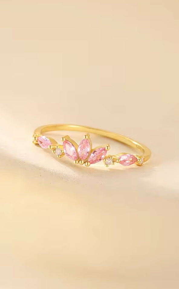 Hannah Pink Stone Ring