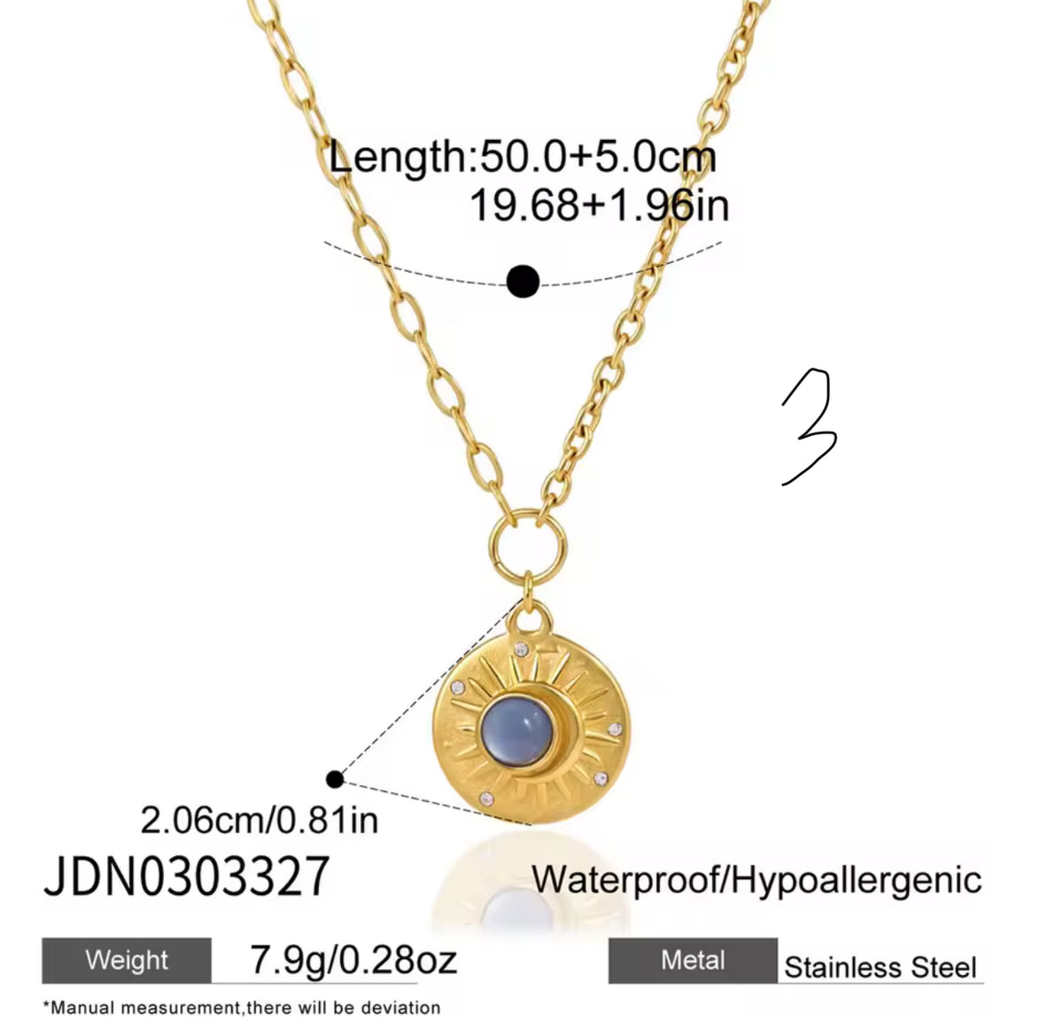 Midnight Lunar Necklace Set