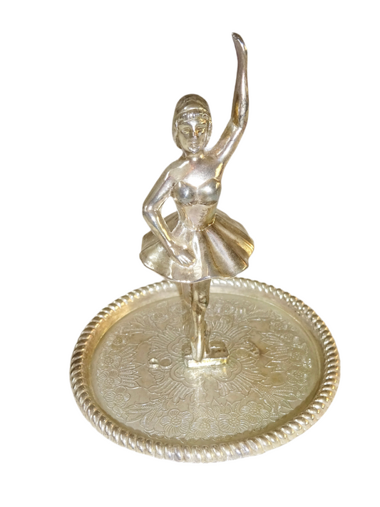 Antique Dancer Trinket Stand