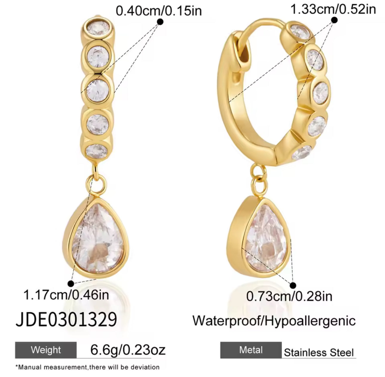 Star Diamond Mini Hoop Earrings