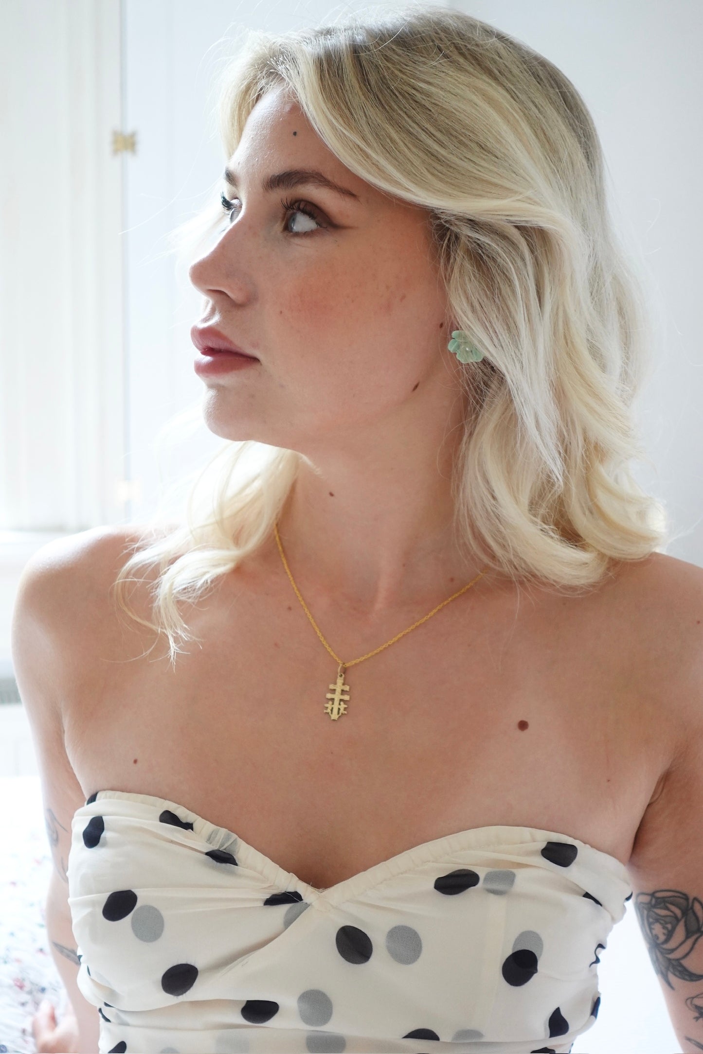 Vintage Religous Cherub Necklace
