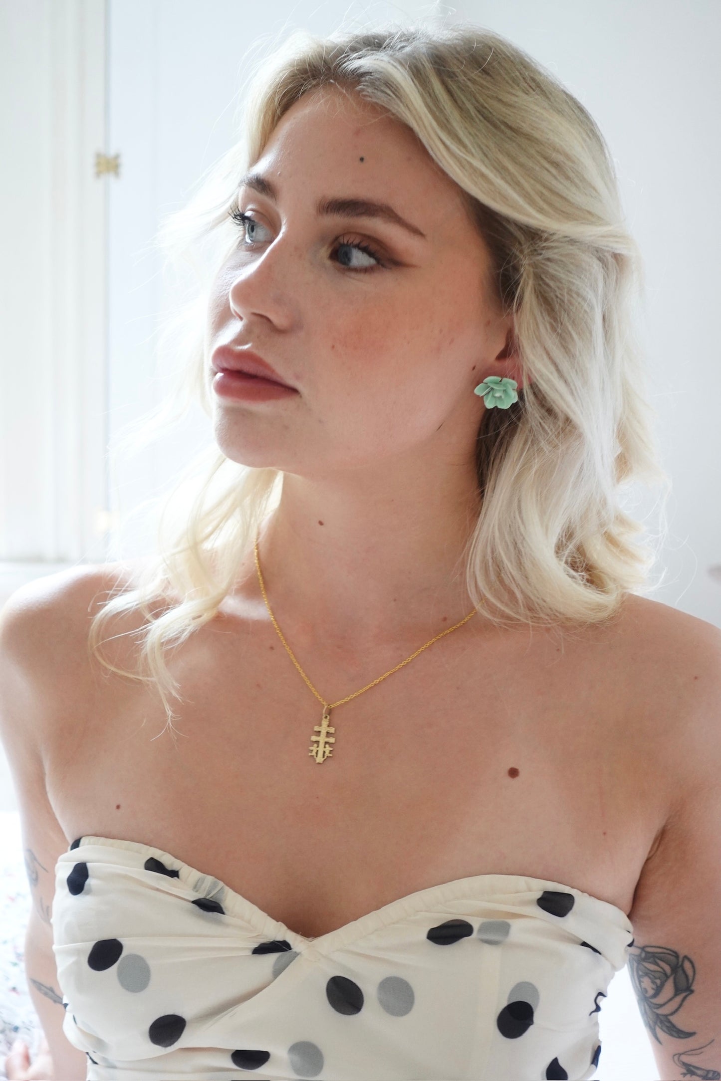 Vintage Religous Cherub Necklace