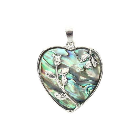 Mermaid Rose Heart Necklace