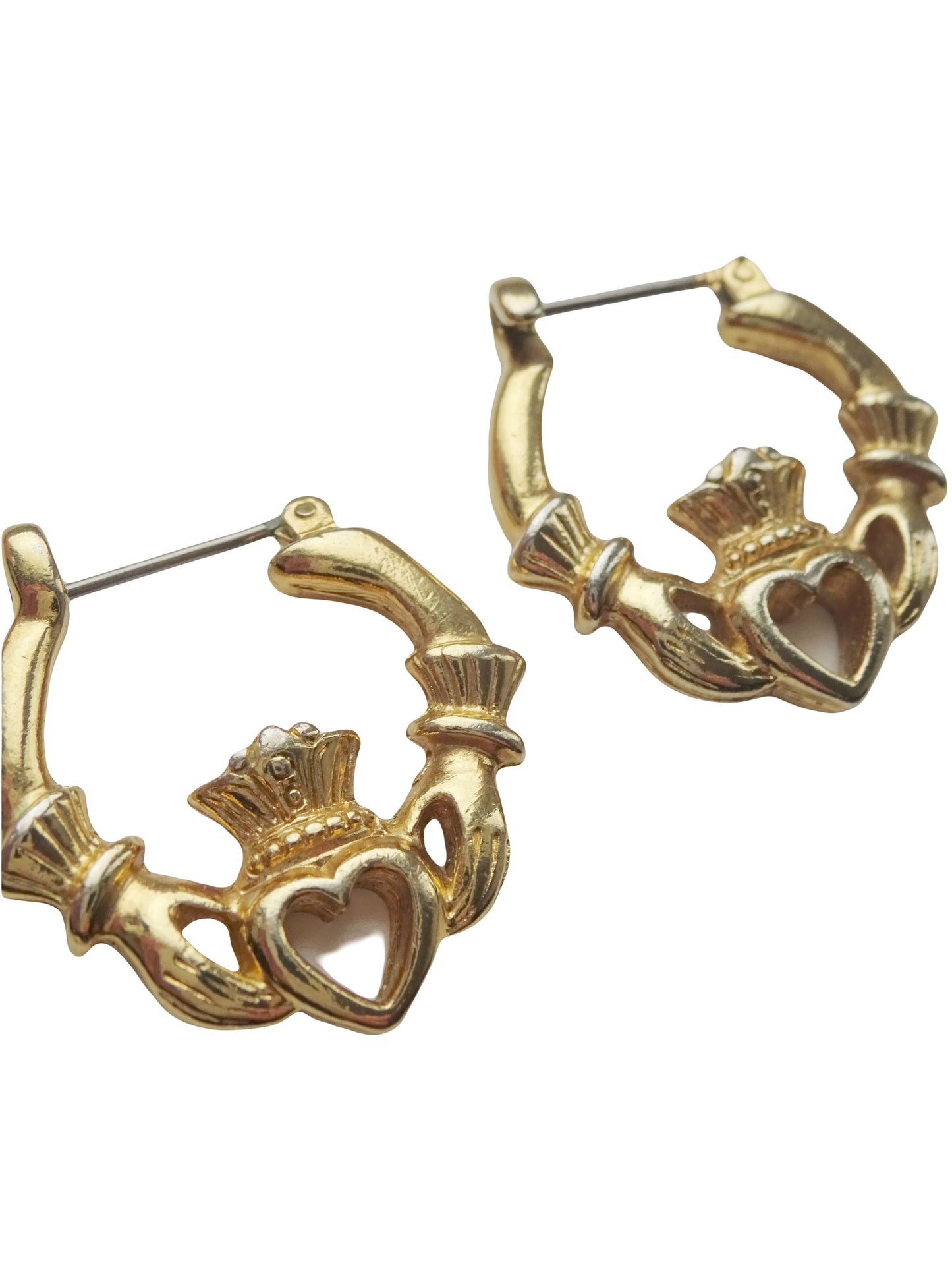 Gold Fashion Irish Design Earring Hoops