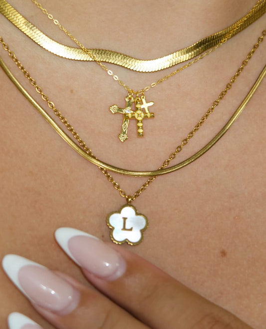 Initial Clover Necklace