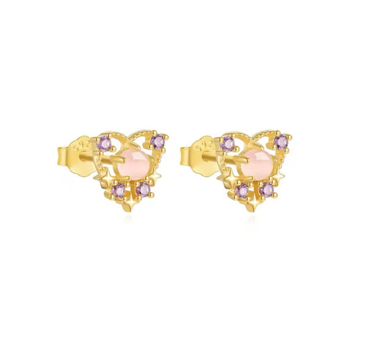 The Gigi Heart Stud Earrings