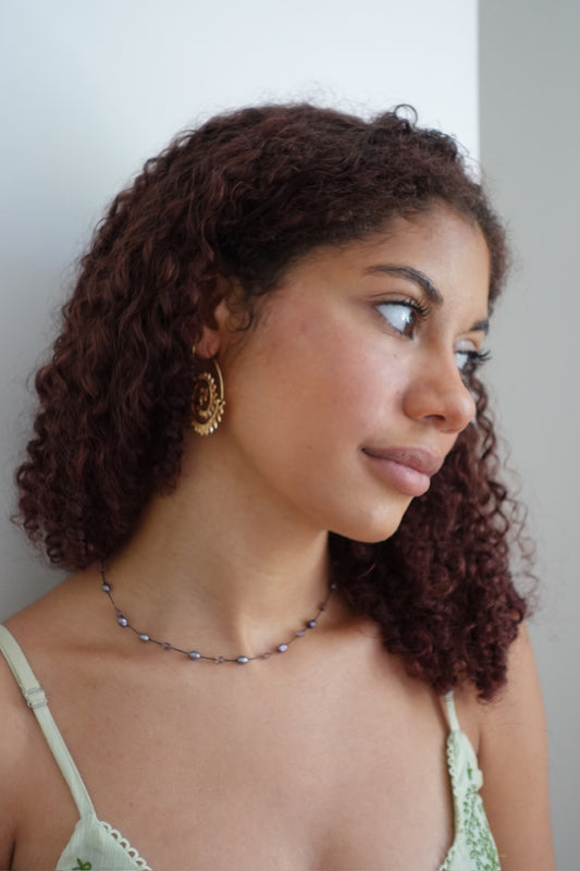 90s Henna Hoop Earrings