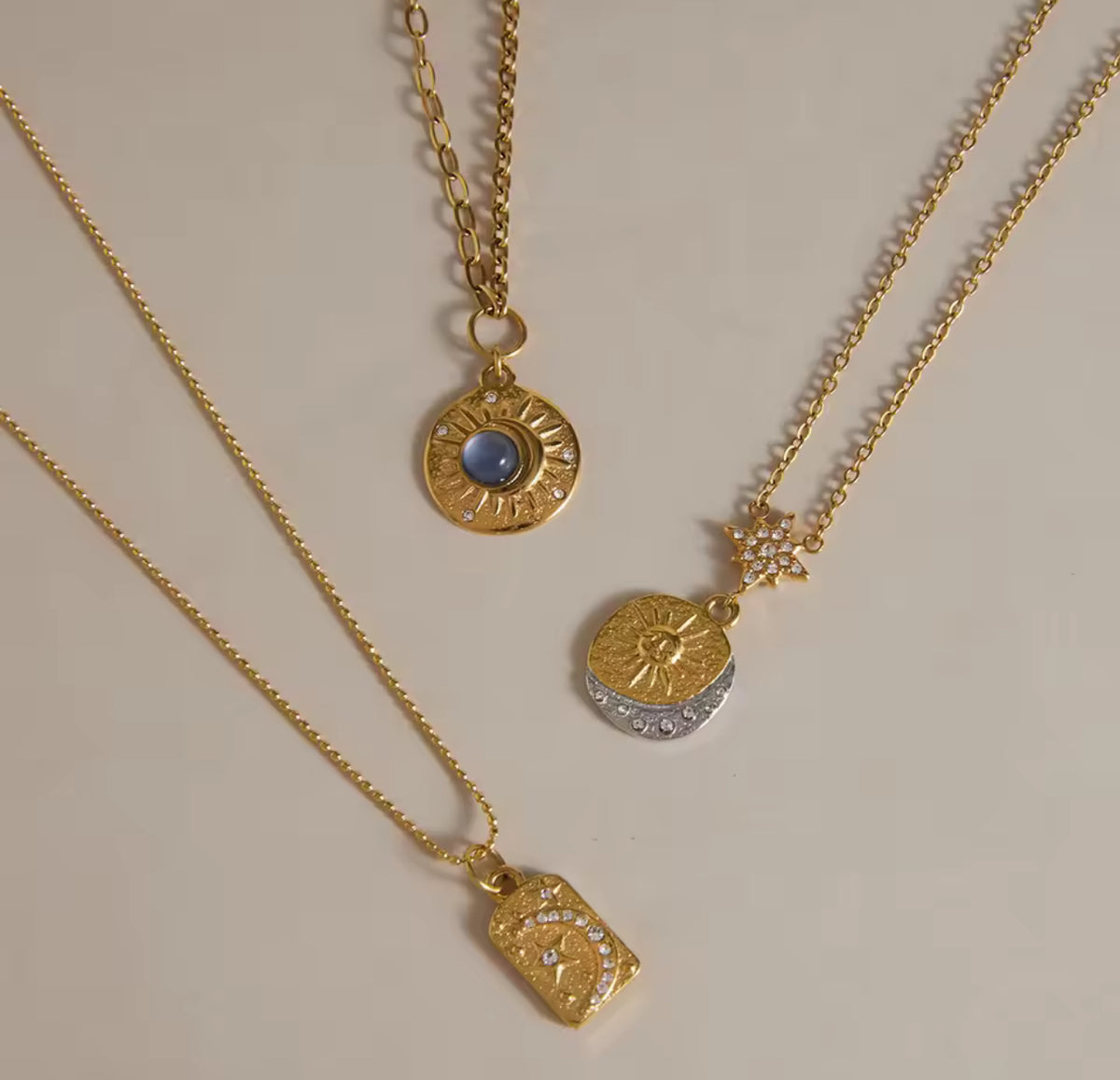 Midnight Lunar Necklace Set