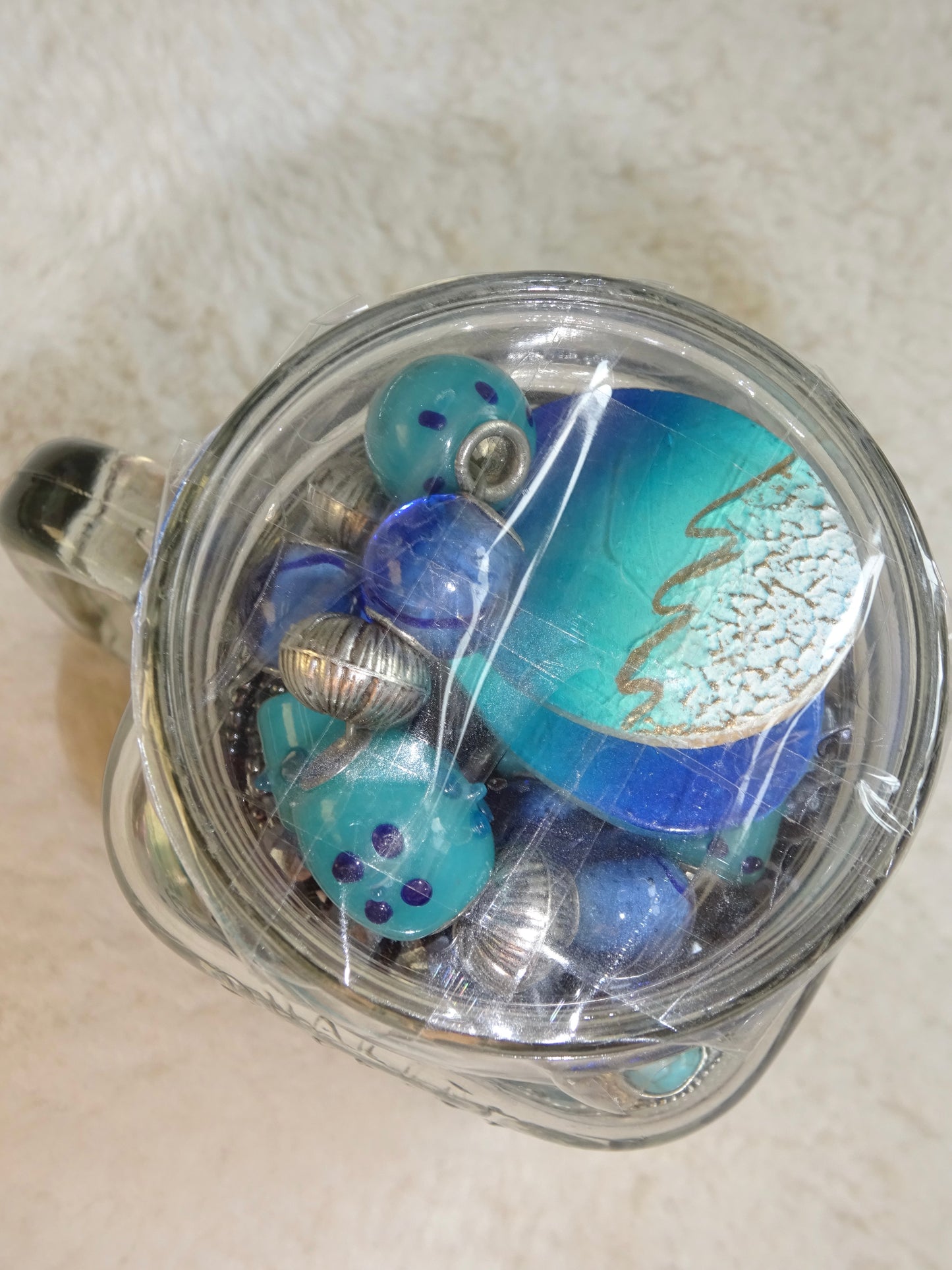 Blue Boho Mystery Jewellery Jar
