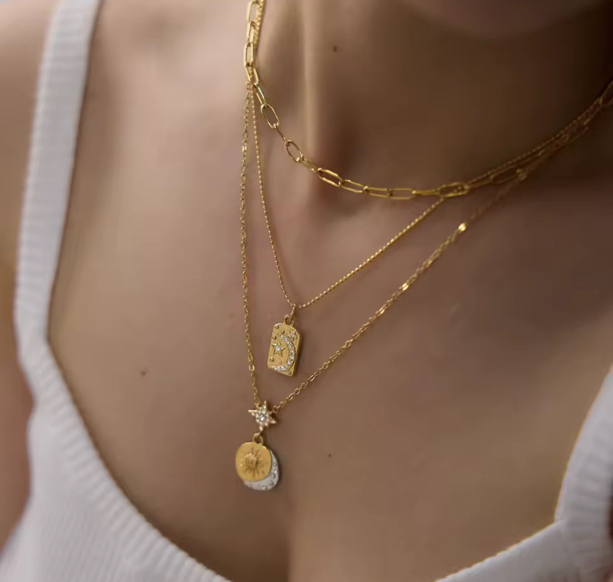 Midnight Lunar Necklace Set