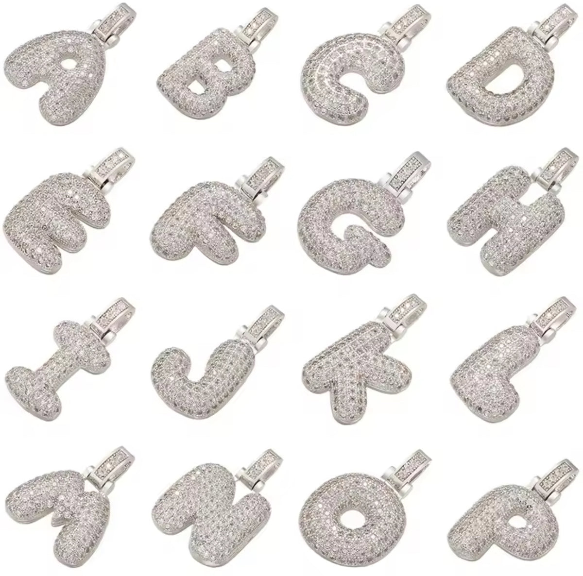 Classic Statement Bubble Initial Necklace