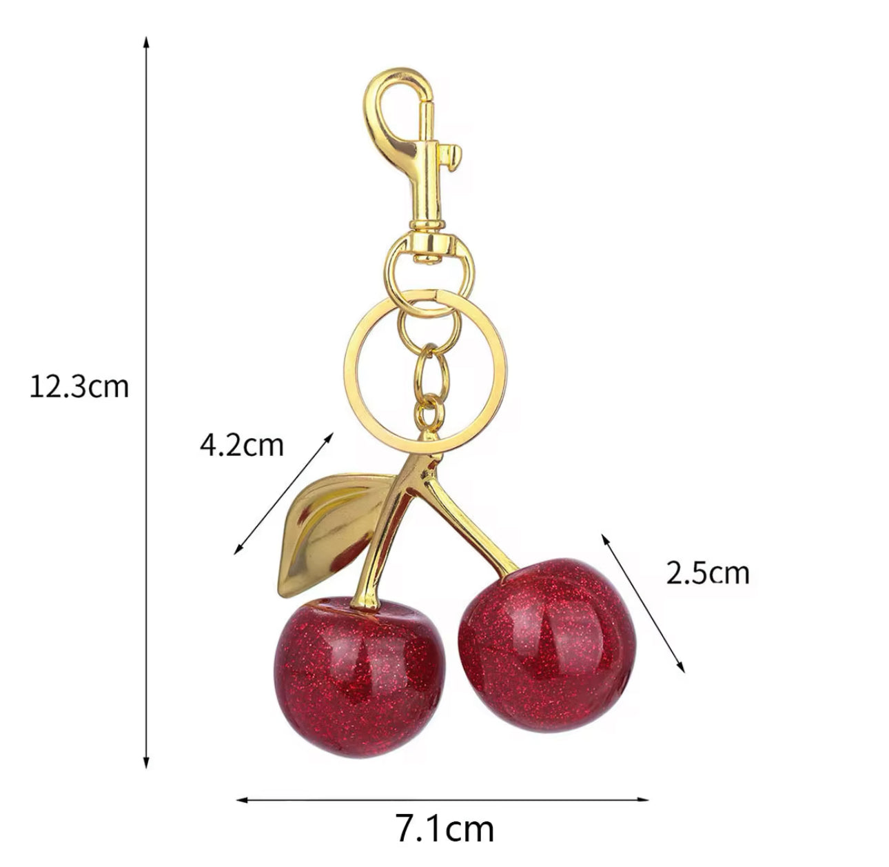 Classic Cherry Keychain