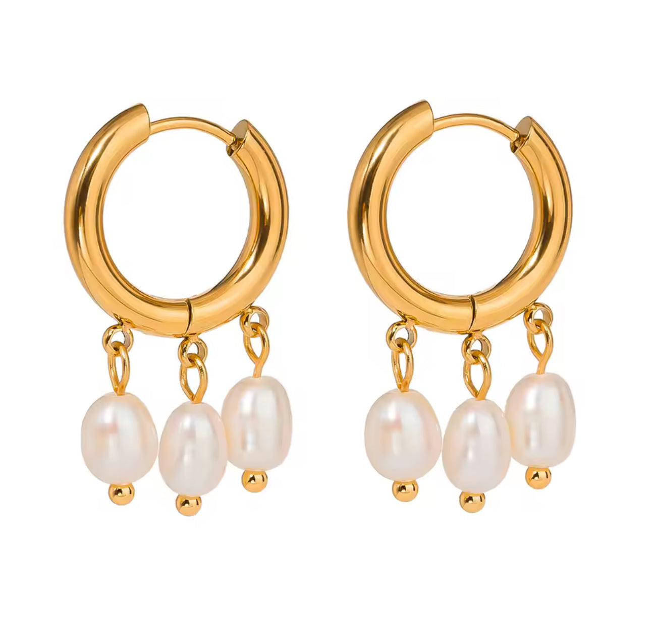 Sofia Pearl Mini Hoops