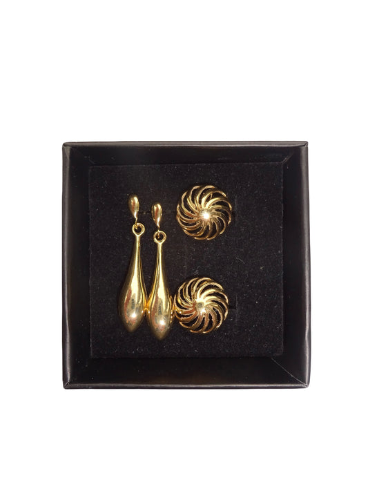 Gold Antique Earring Set