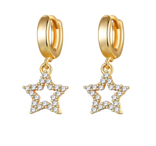 Star Girl Mini Hoop Earrings