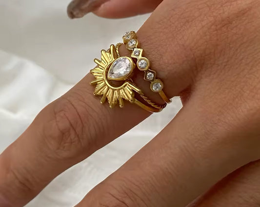 Triple Taja Ring Set (one size)