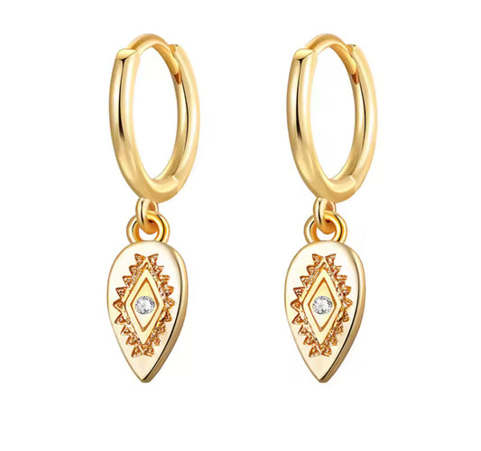 Rhodes Mini Hoop Earrings