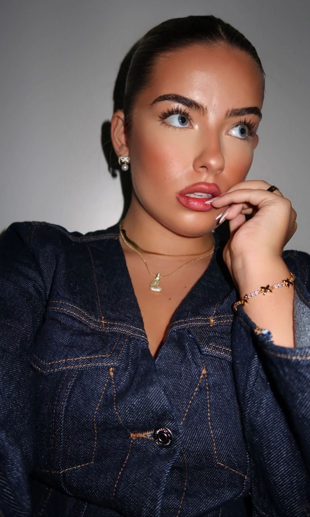 Classic Statement Bubble Initial Necklace