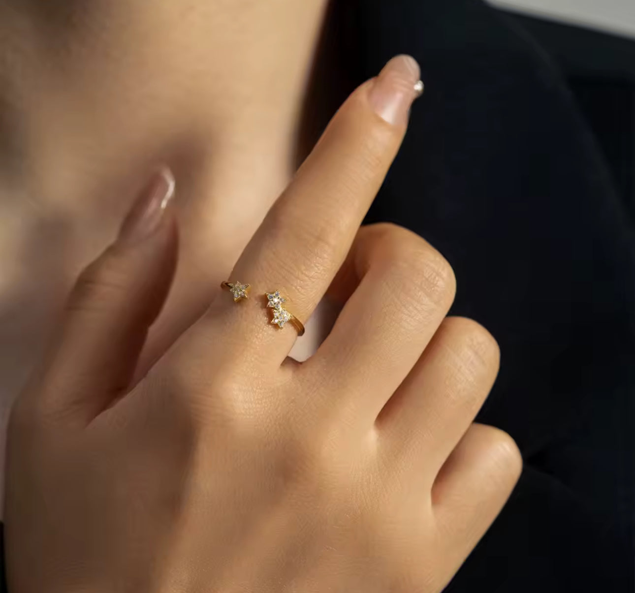 Star Gazer 925 Sterling Silver Ring