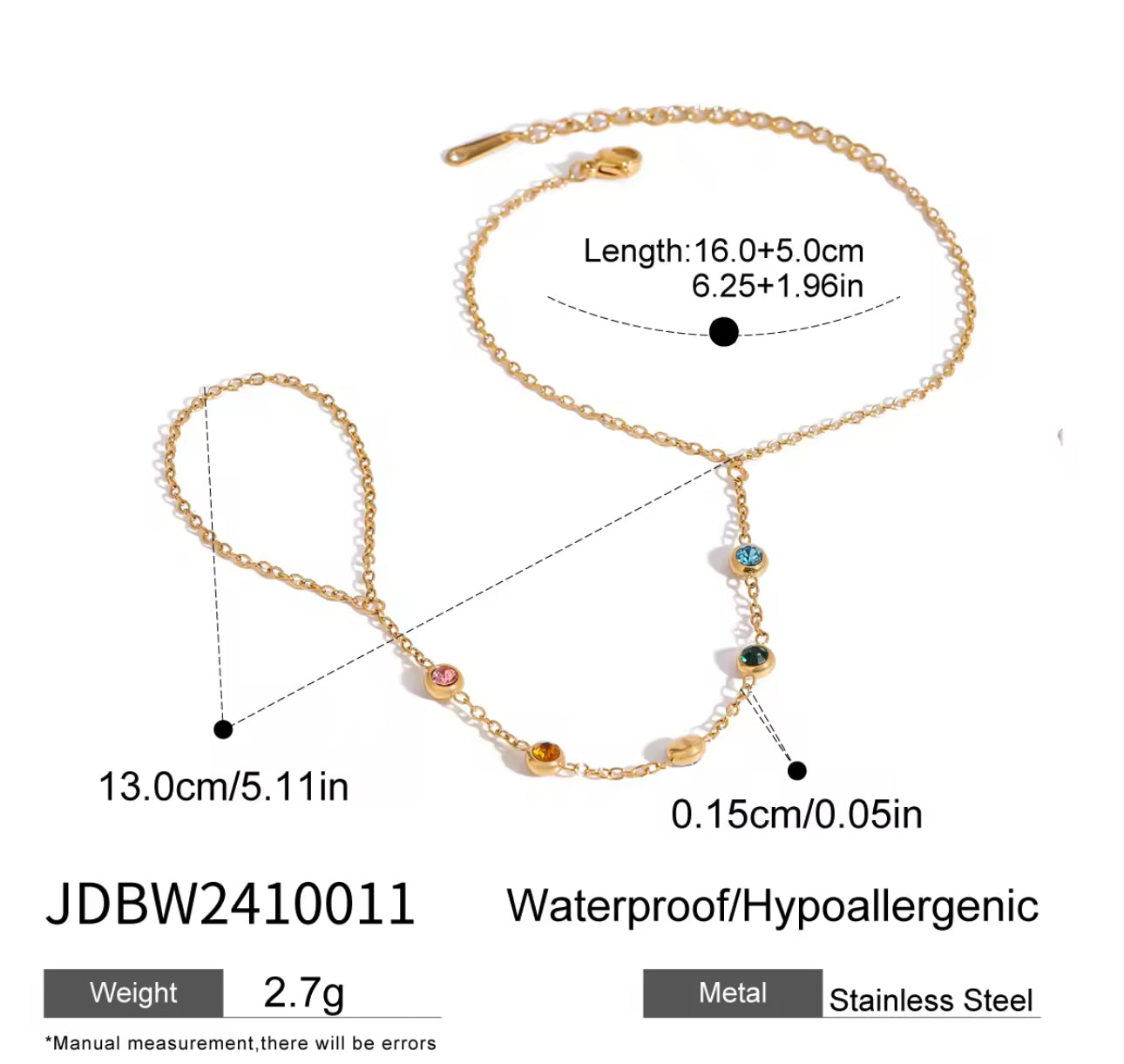 Hibiscus Hand Chain