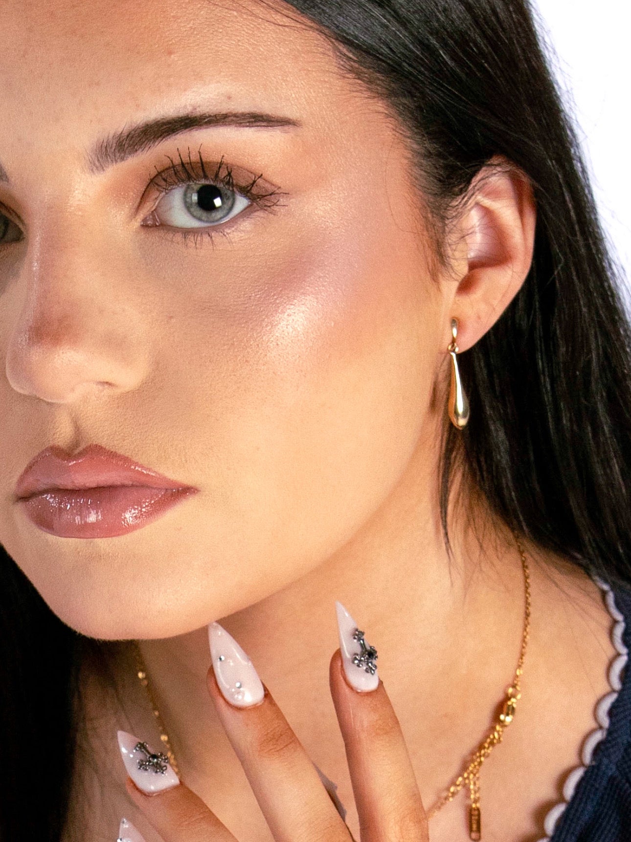 Gold Antique Drop Earrings