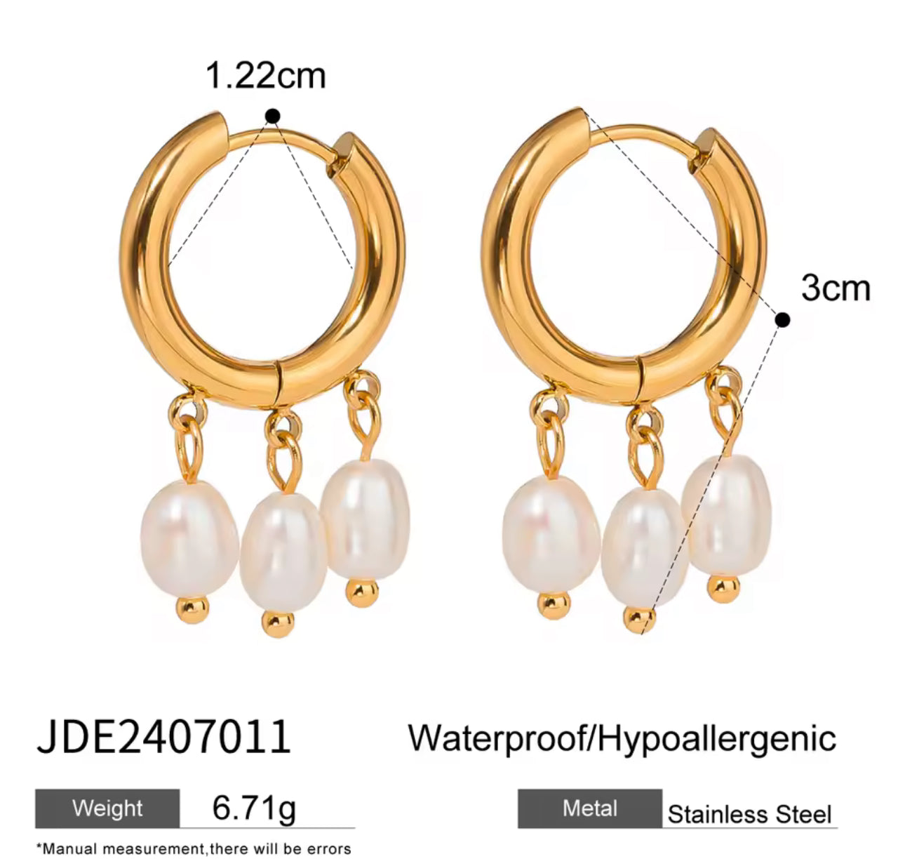 Sofia Pearl Mini Hoops