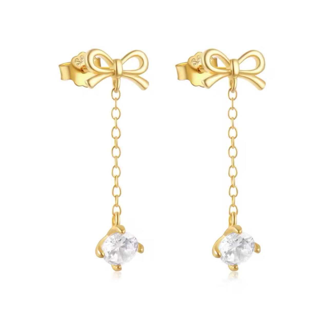 Nessa Bow Drop Earrings