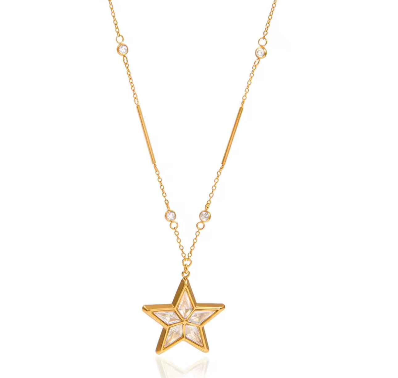 Golden Zella Star Necklace