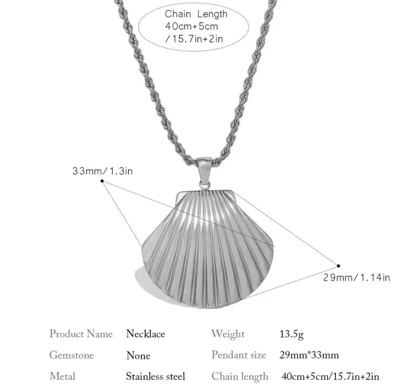 The Iconic Shell Pendant Necklace