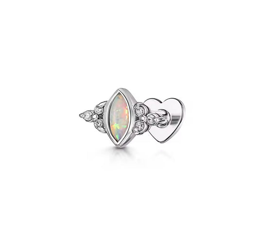 Jemima Opal Single Statement Stud