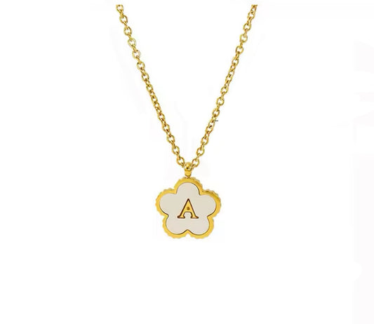 Clover Initial Necklace