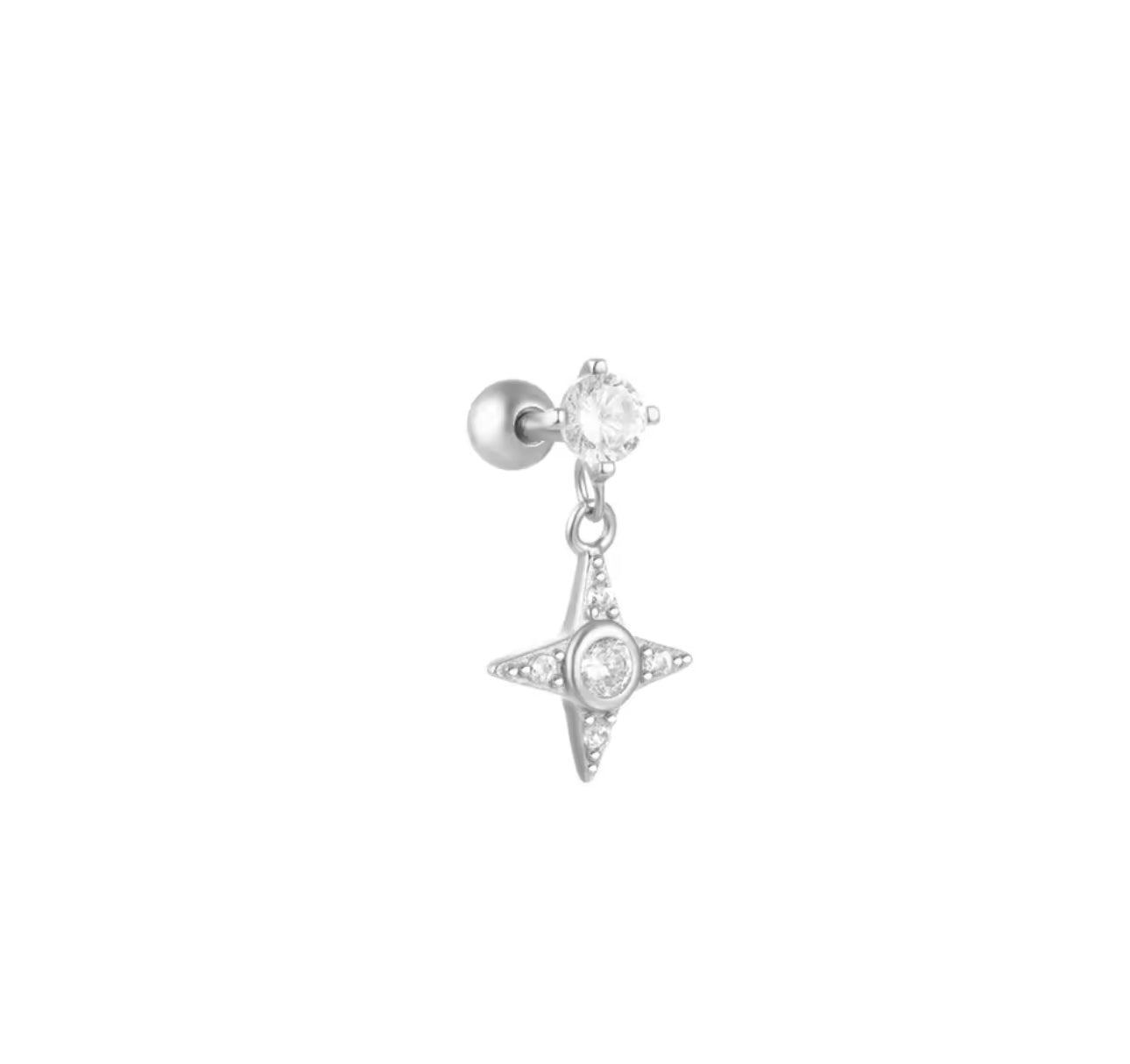 Juna Helix Stud Earring