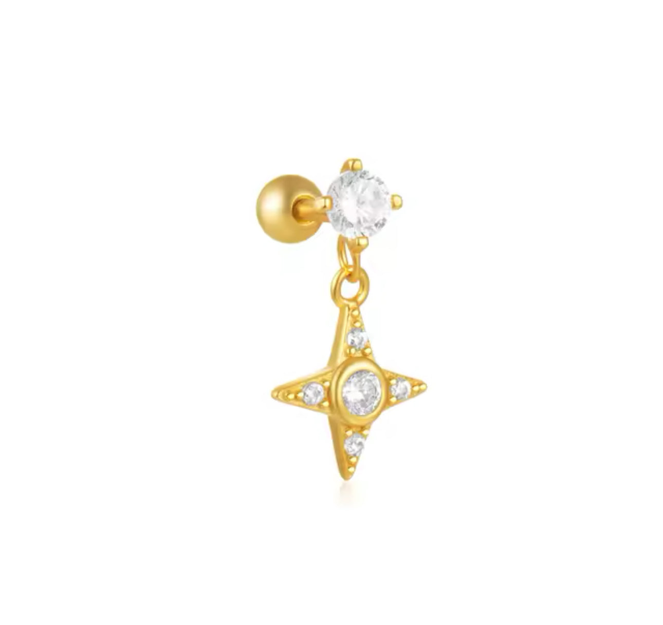 Juna Helix Stud Earring