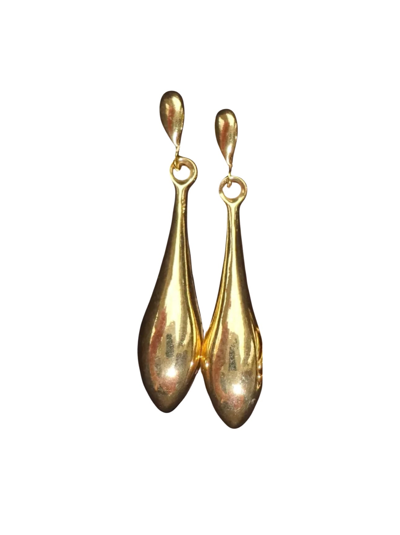 Gold Antique Drop Earrings