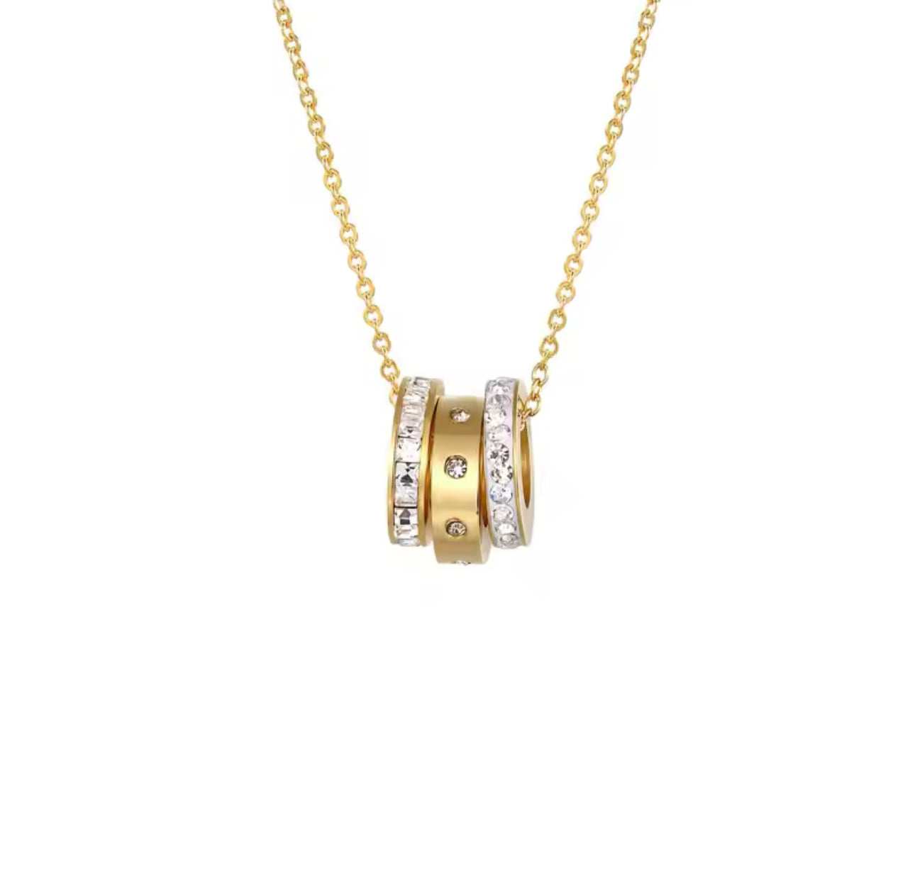 ‘New York’ Ring Layer Necklace