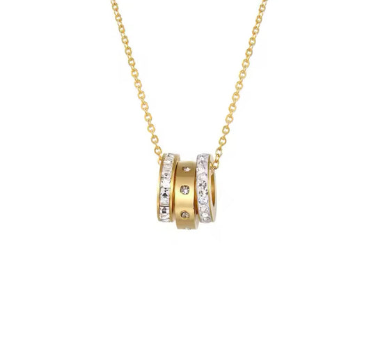 ‘New York’ Ring Layer Necklace