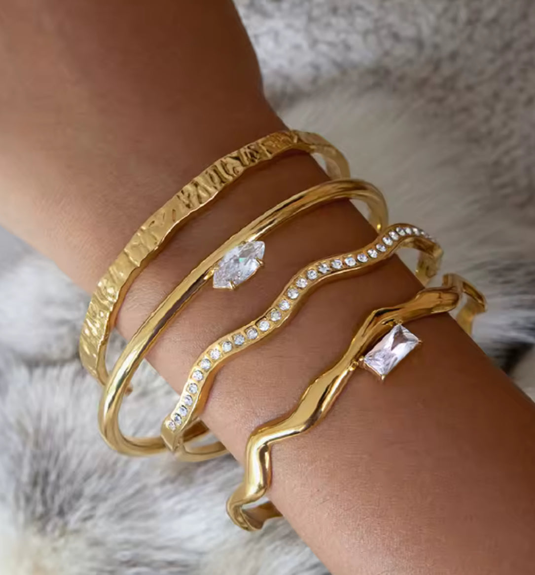 Aurelia Sculpt Bracelet Stack