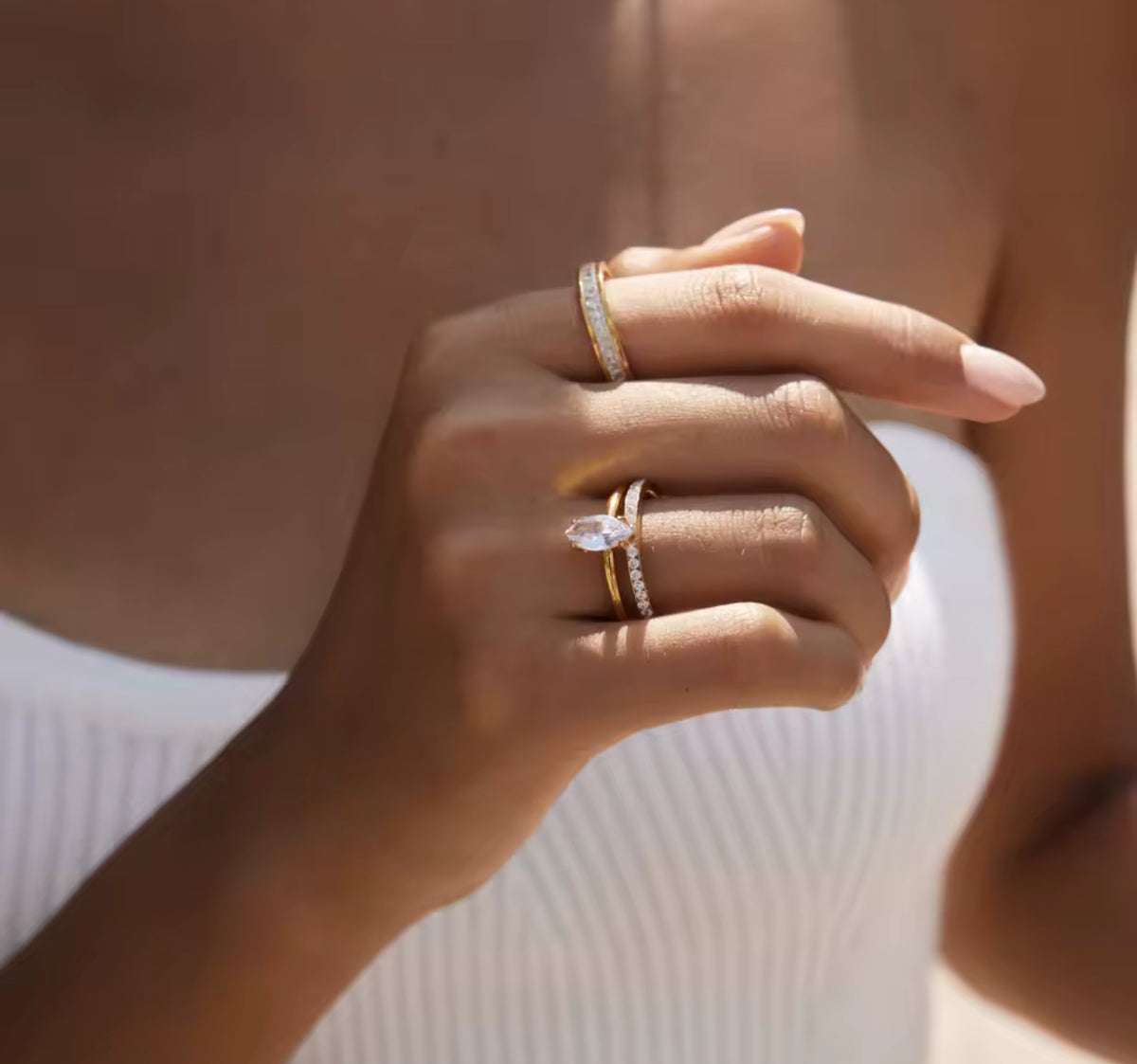 Amore Gold Ring Size 7