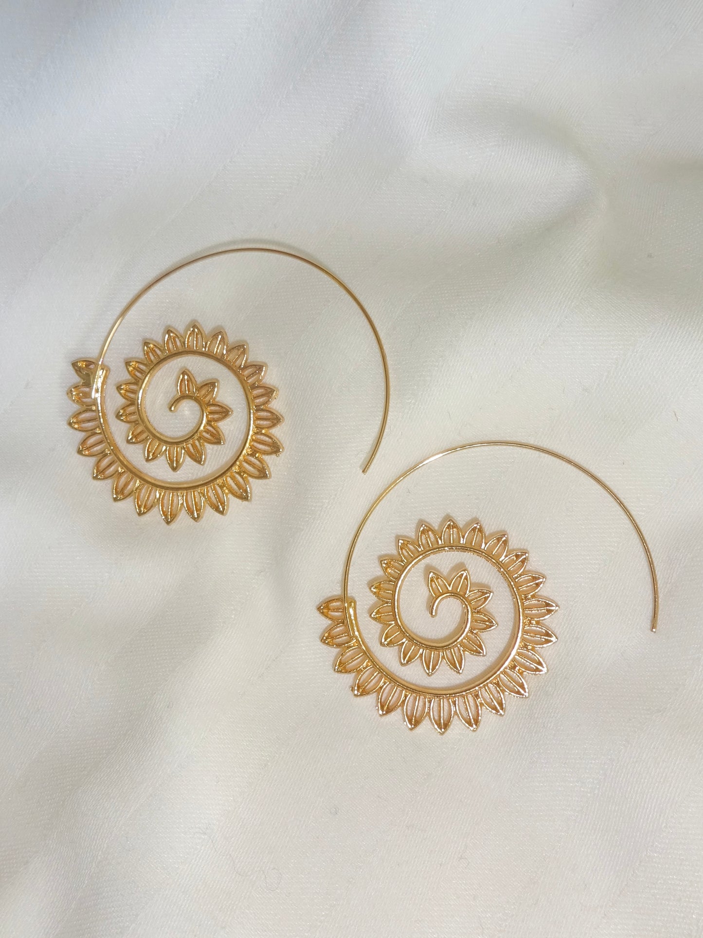 90s Henna Hoop Earrings