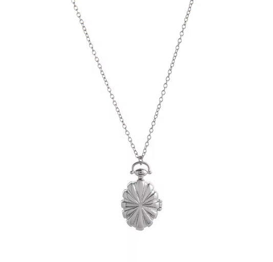 Silver Bloom Locket
