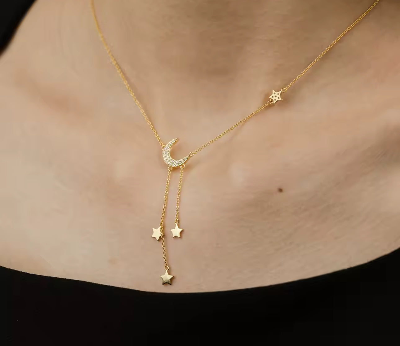 Moon Drop 925 Necklace
