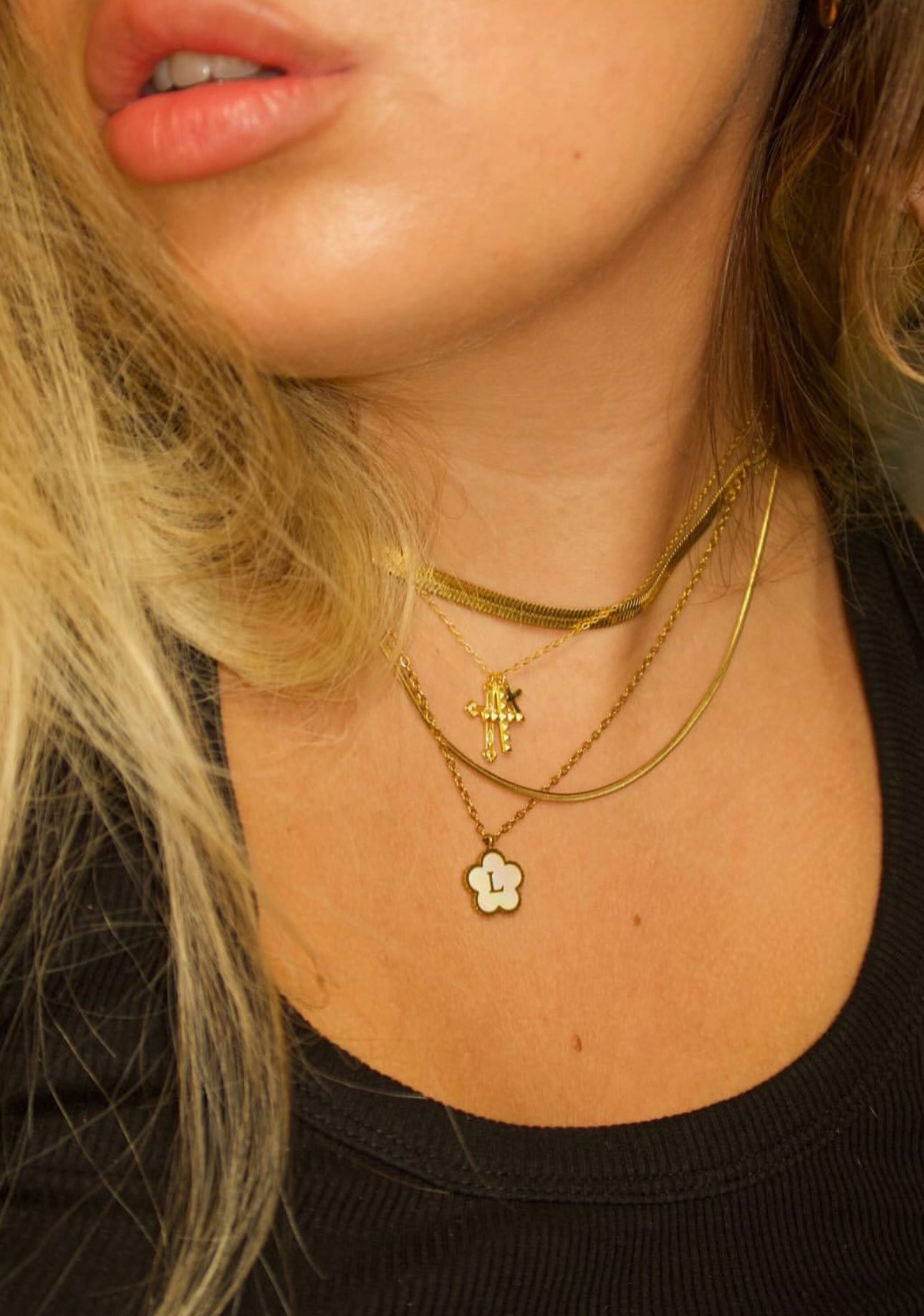 Initial Clover Necklace