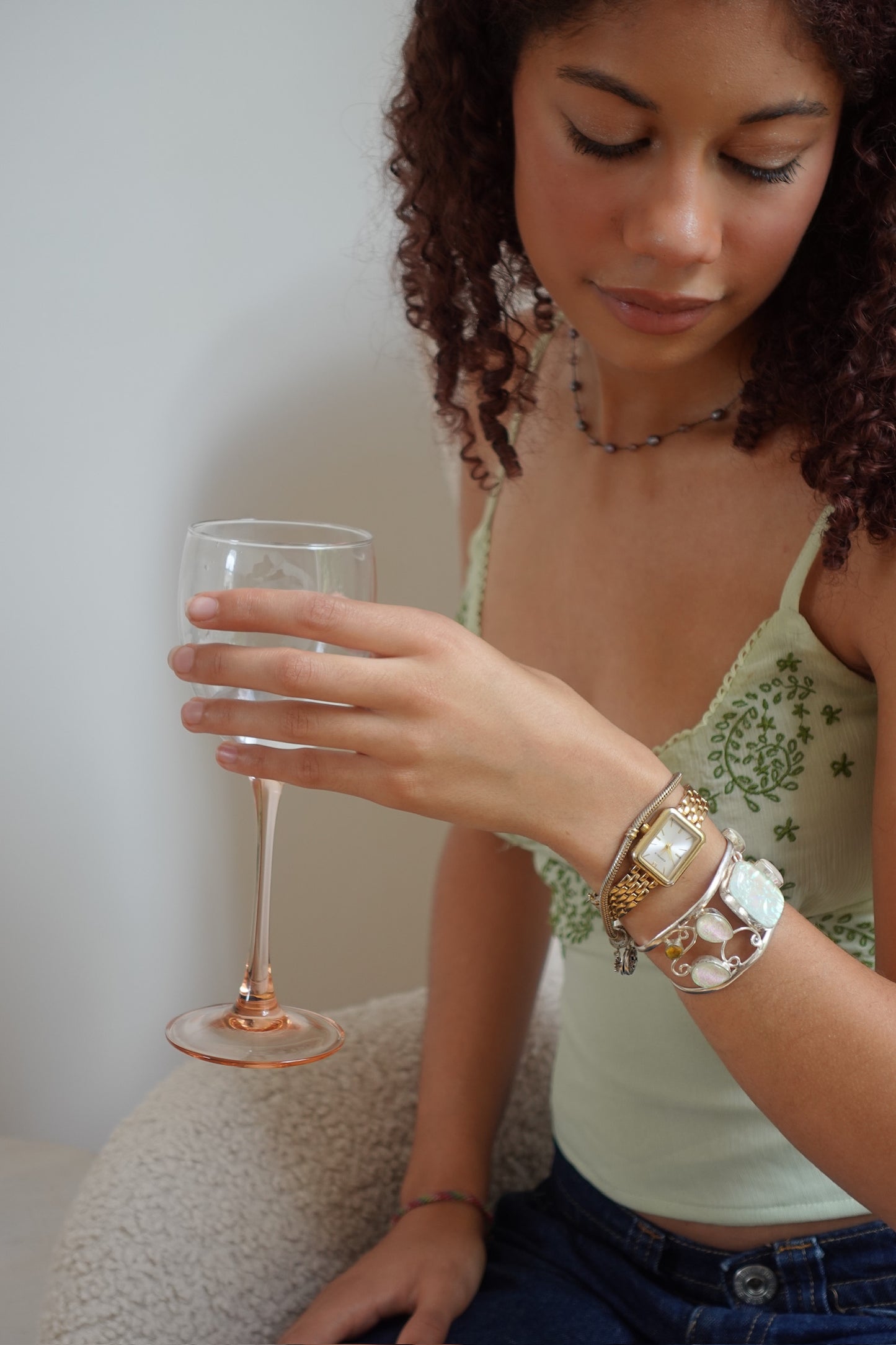 Sterling Silver Garden of Eden Bangle Bracelet