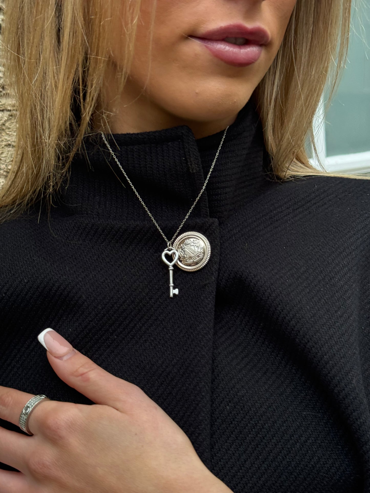 'The Key to My Heart' Sterling Silver Necklace