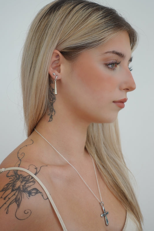 Vintage Engraved TearDrop Earrings