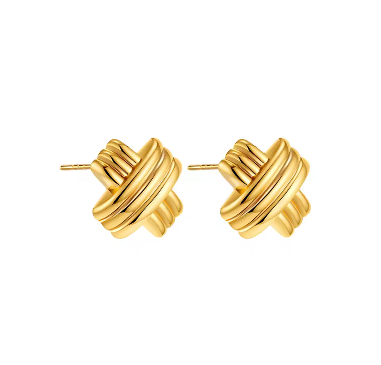 Carla Cross Stud Earrings
