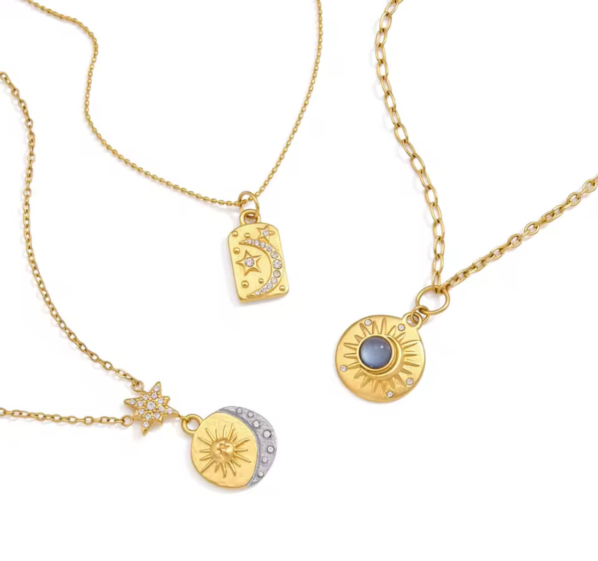 Midnight Lunar Necklace Set