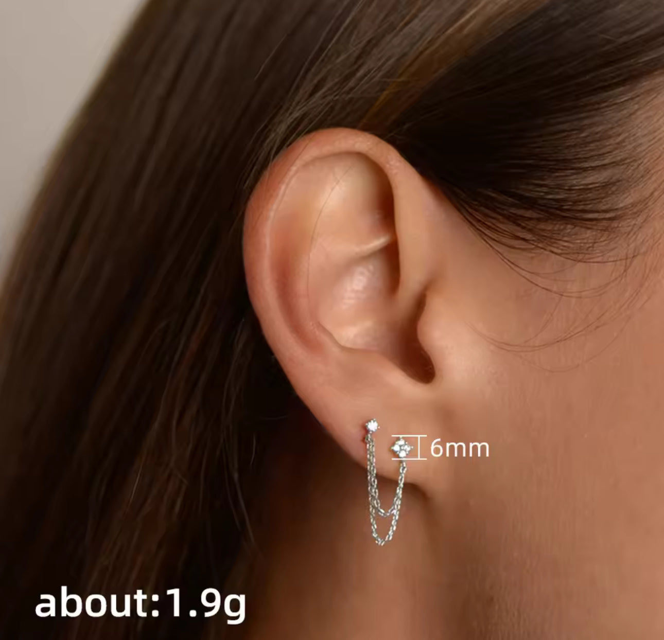 Serena Chain Drop Earrings